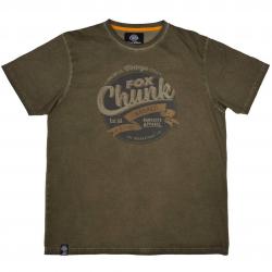 FOX Chunk Stonewash Khaki T-Shirt - triko