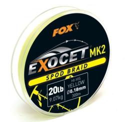 FOX Exocet MK2 Spod Braid Yellow 300m 0.18mm 20lb - spodov nra
