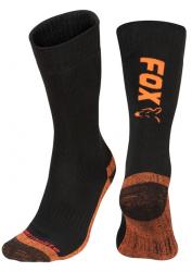 FOX Black/Orange Thermolite Socks - ponoky