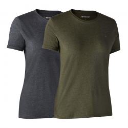 DEERHUNTER Ladies Basic 2-pack T-Shirt - dmske trik dvojbalenie