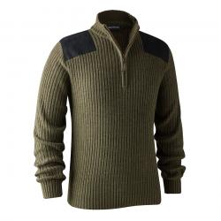 DEERHUNTER Rogaland Knit Zip Neck - pleten sveter
